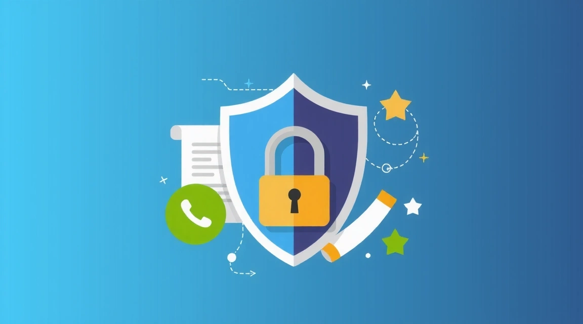 Ilustración de derechos de autor y elementos de propiedad intelectual